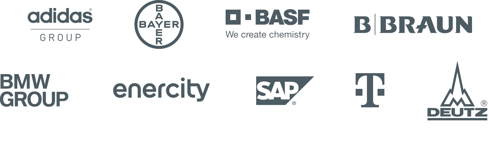 HUMAN. Kunden: adidas, B-Braun, BASF, Bayer, BMW Group, enercity, SAP, Telekom, Deutz